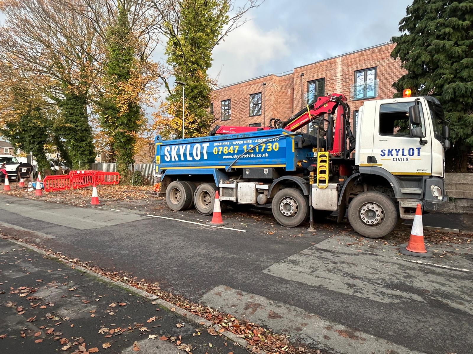 Skylot Civils team on site in Merseyside